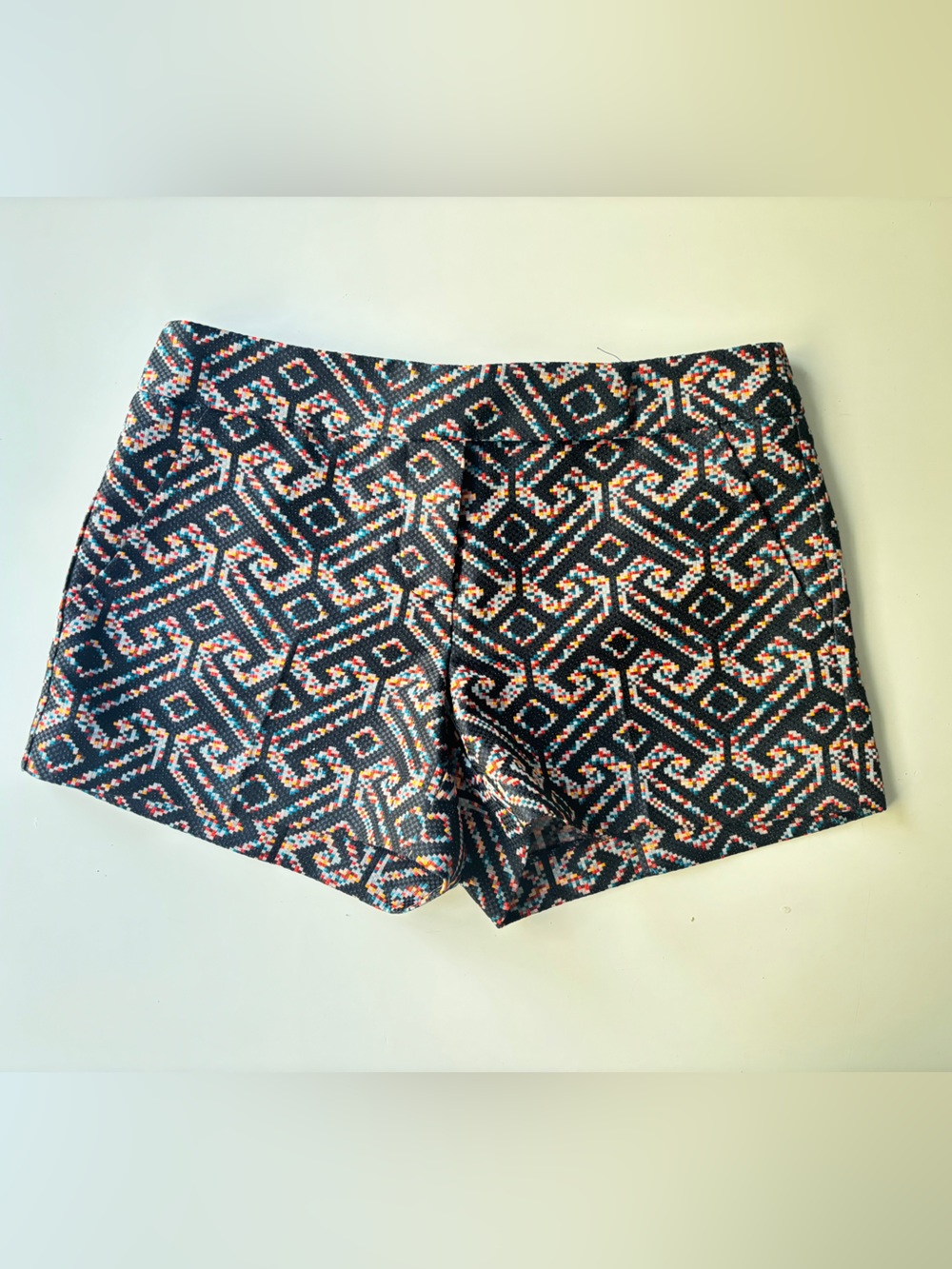 Trina Turk Corbin Geometric Patterned Shorts, 0